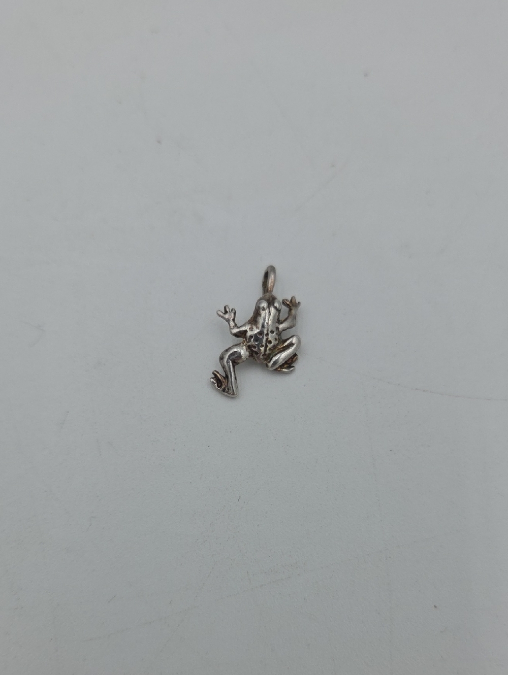 Sterling Sterling Frog Charm Pendant